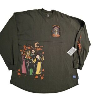 Disney Hocus Pocus Spirit Jersey Shirt Halloween Graphic Long Sleeve Magic Large